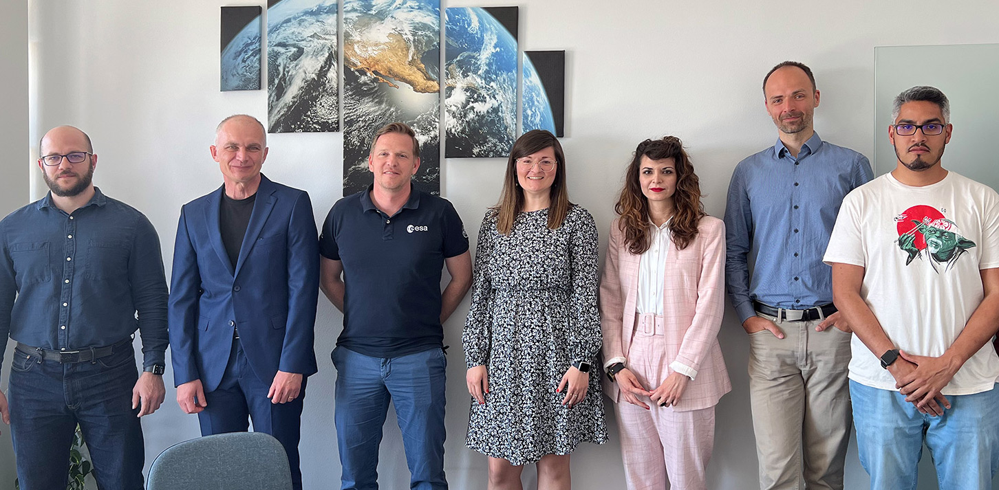 Visit of ESA delegate at the Zagreb office