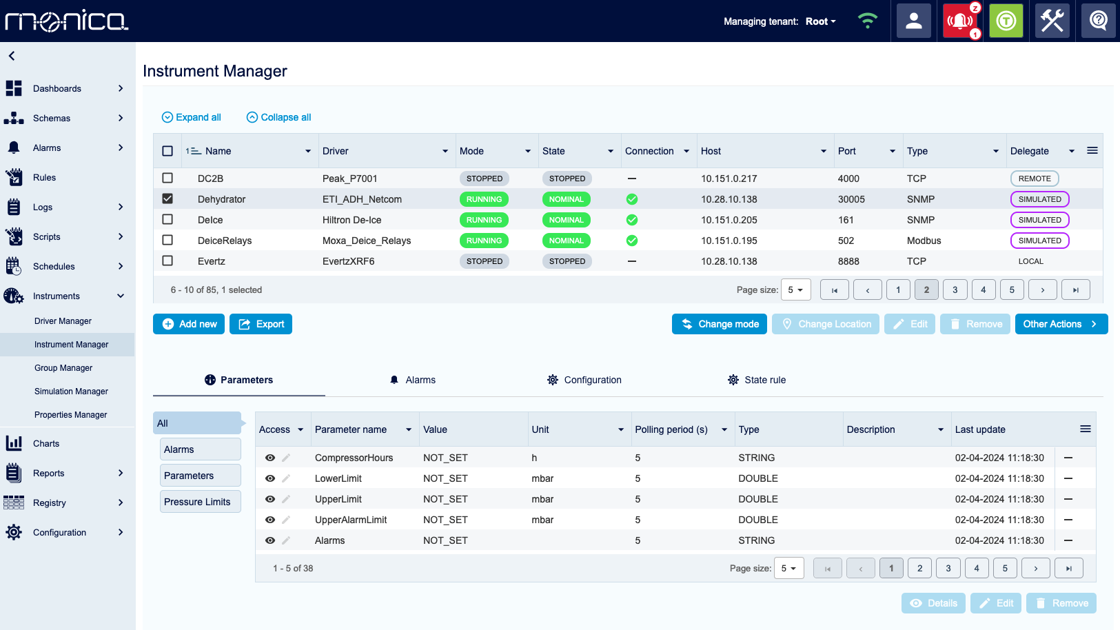 Instrument Manager redesign