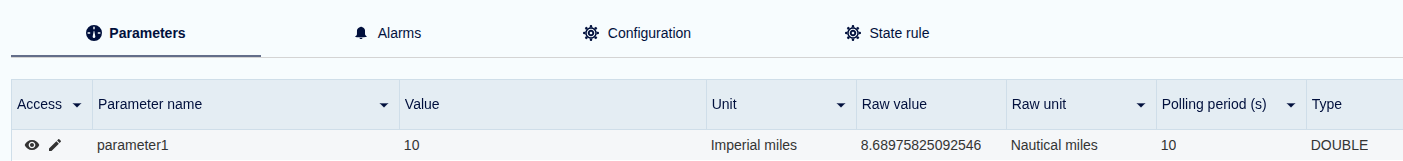 Raw unit field